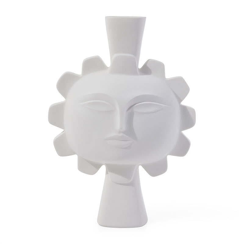 Muse Sun Vase, H39cm, White-1