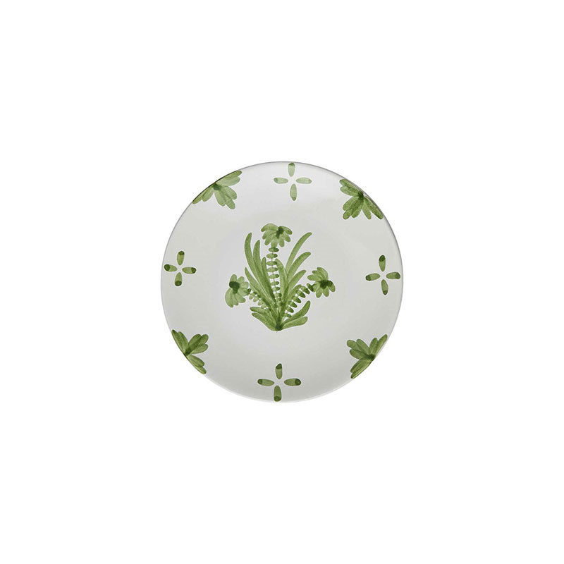 Summer Flower Small Plate, Green-1