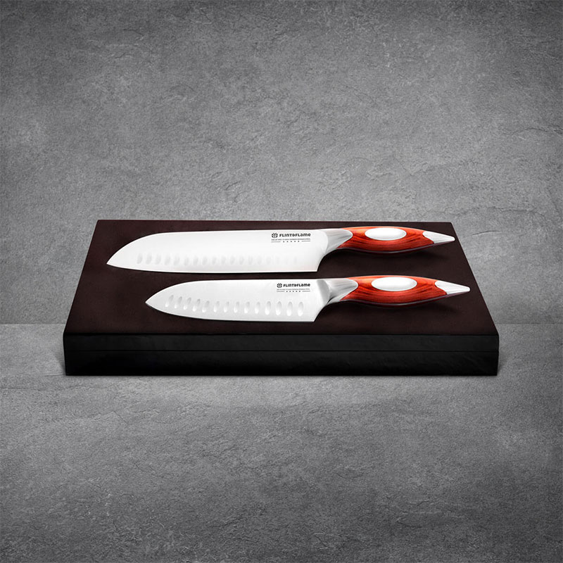 Santoku Knife Set, Rosewood, 2 piece-0