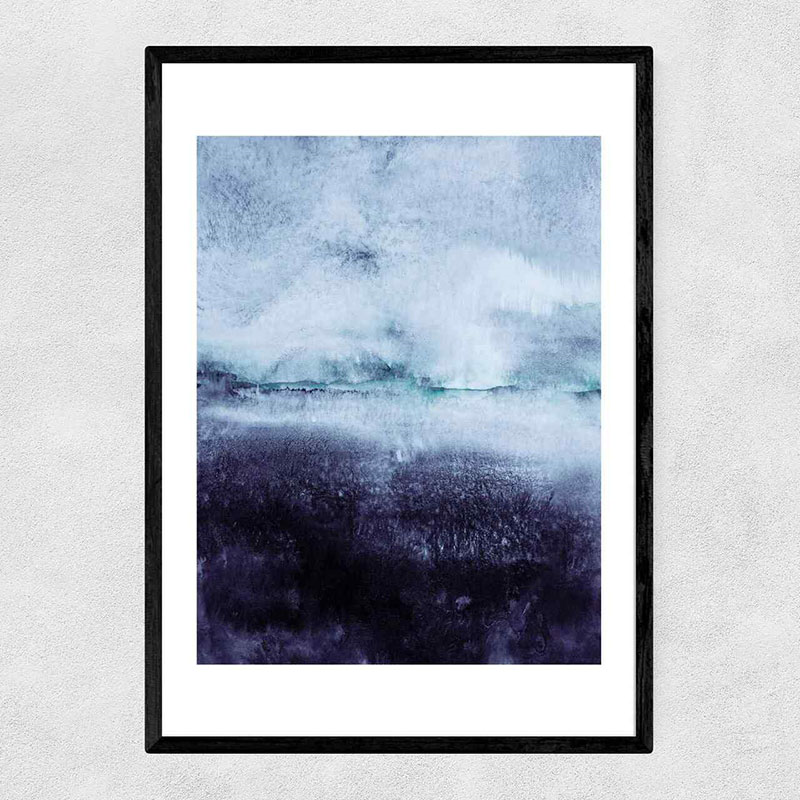 Iris Lehnhardt Direction North A2 Framed Art Print, Blue-0