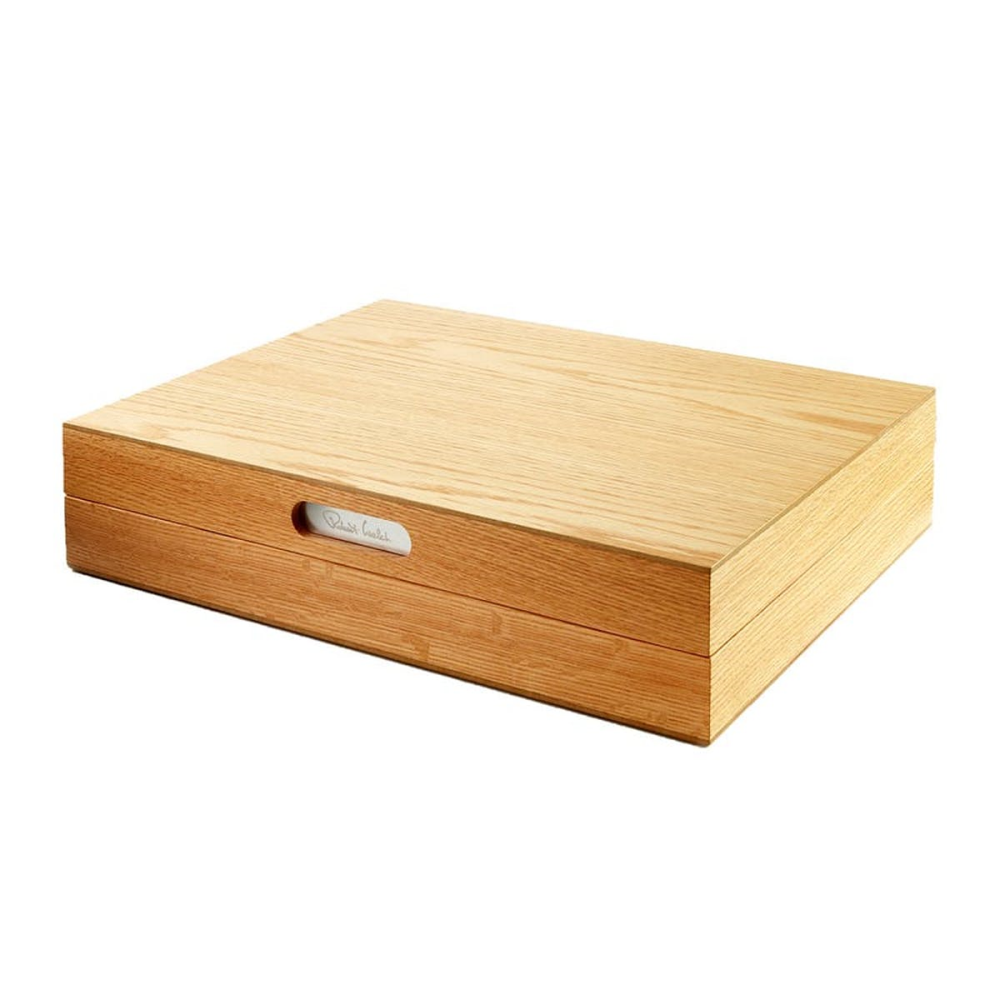 90 piece cutlery canteen (cutlery not included), Oak-0