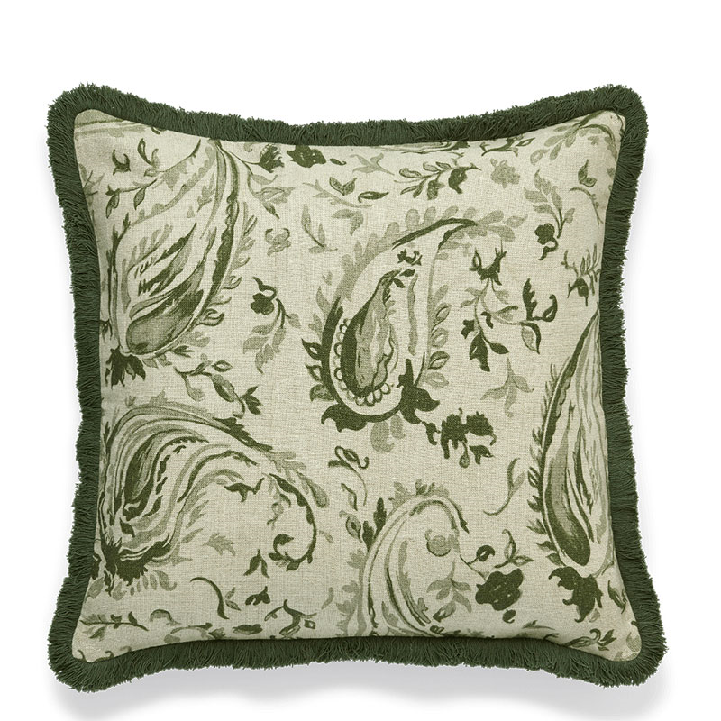 Wilde Cushion Cover, 51 x 51cm, Sage / Terrcota-1