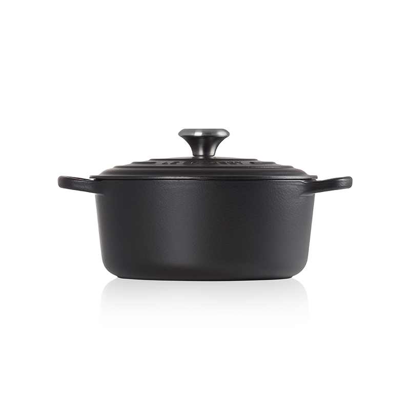 Signature Cast Iron Round casserole, 28cm - 6.7 litre, Satin Black-4