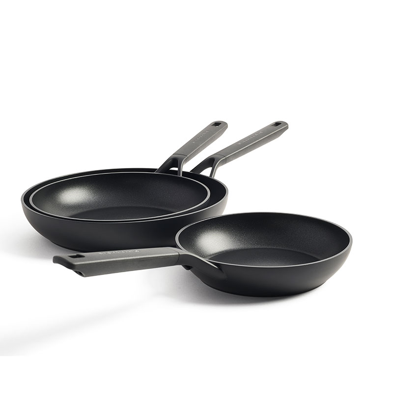 Classic Forged - Ceramic Non-Stick Frying Pan Set, 20cm, 24cm & 28cm, Black-0