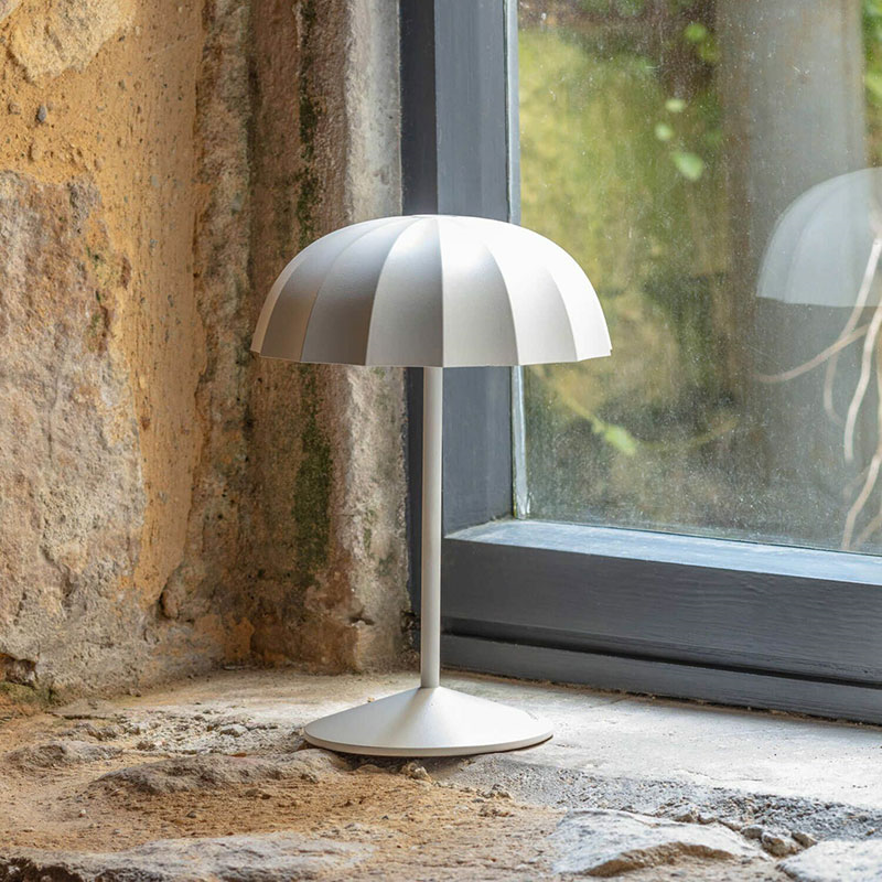 Umbrella Outdoor Light, H23cm, White-0