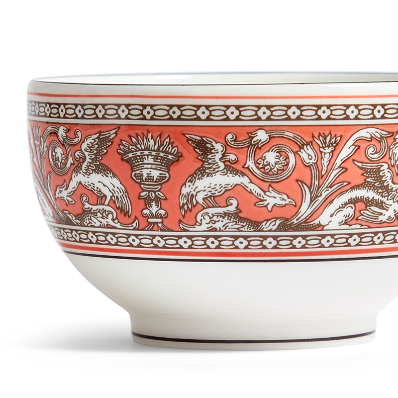 Florentine Rice Bowl, D10.5cm, Salmon-3