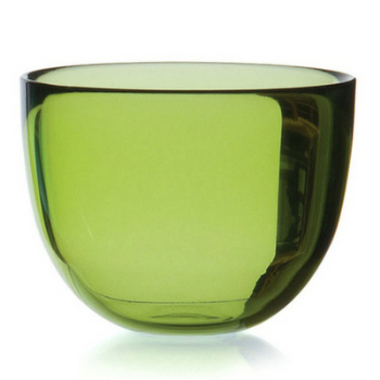 Coloured Glass Bowl, Lime Green, Medium, 13cm-0