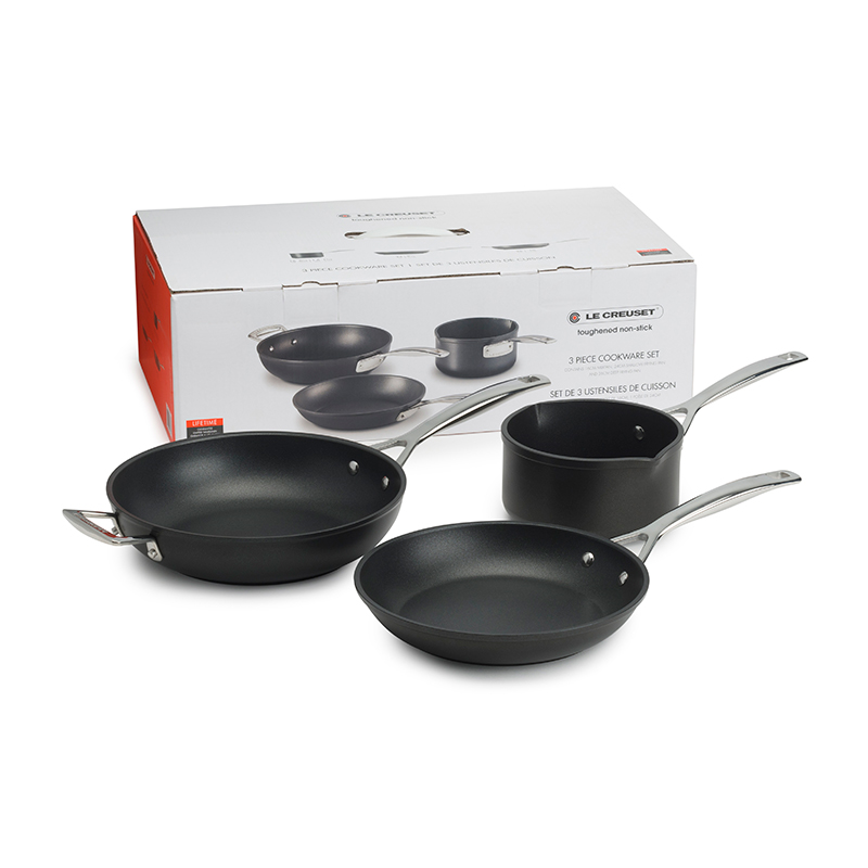 Toughened Non-Stick 3 piece cookware set-1