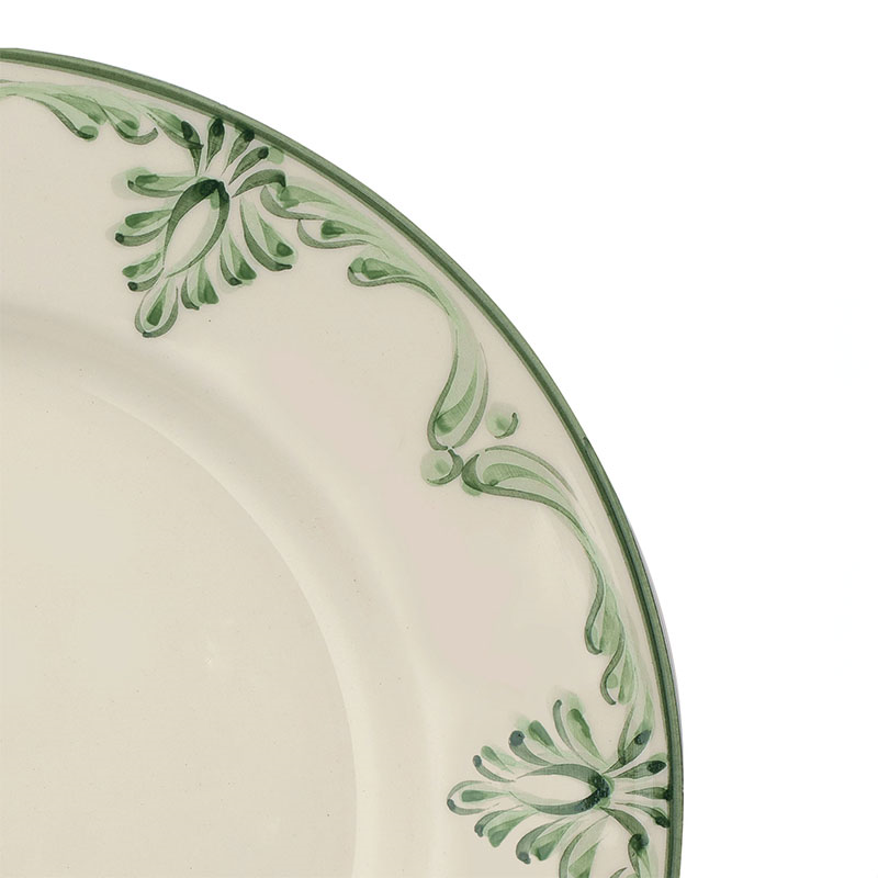 Eleanor Set of 6 Dinner Plates, 26.5cm, Forest Green-5