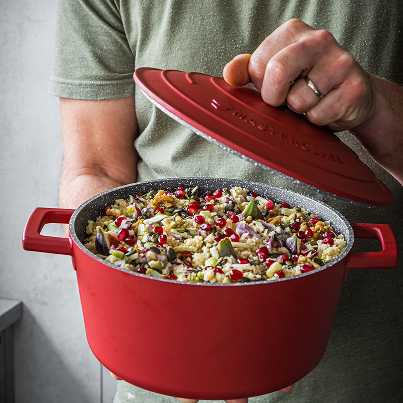 Casserole Dish, 5L, Red-6