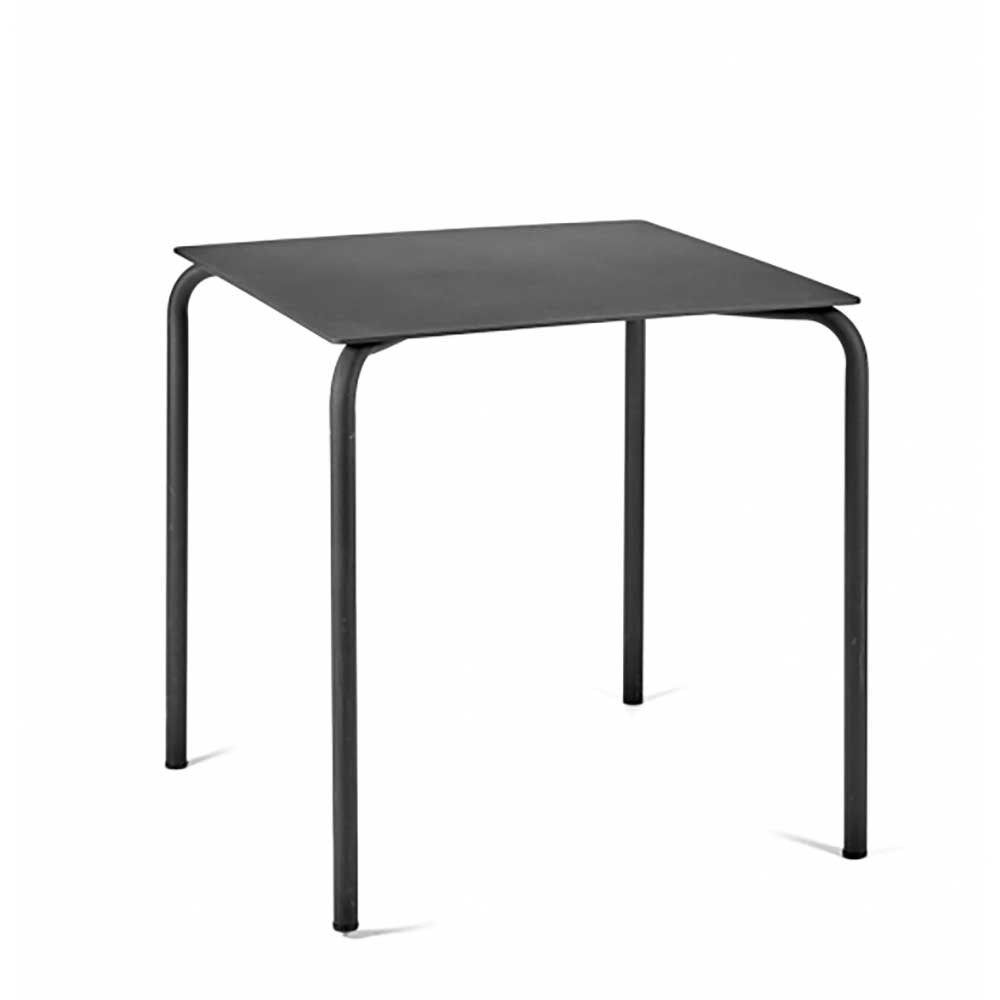 August Square dining table, H73 x W70 x L70cm, Black-0