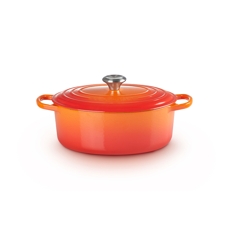 Cast Iron Oval Casserole, 31cm, Volcanic-3