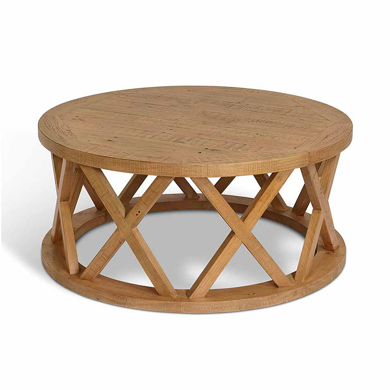 Oxhill Round Coffee Table, D100cm, Natural-1