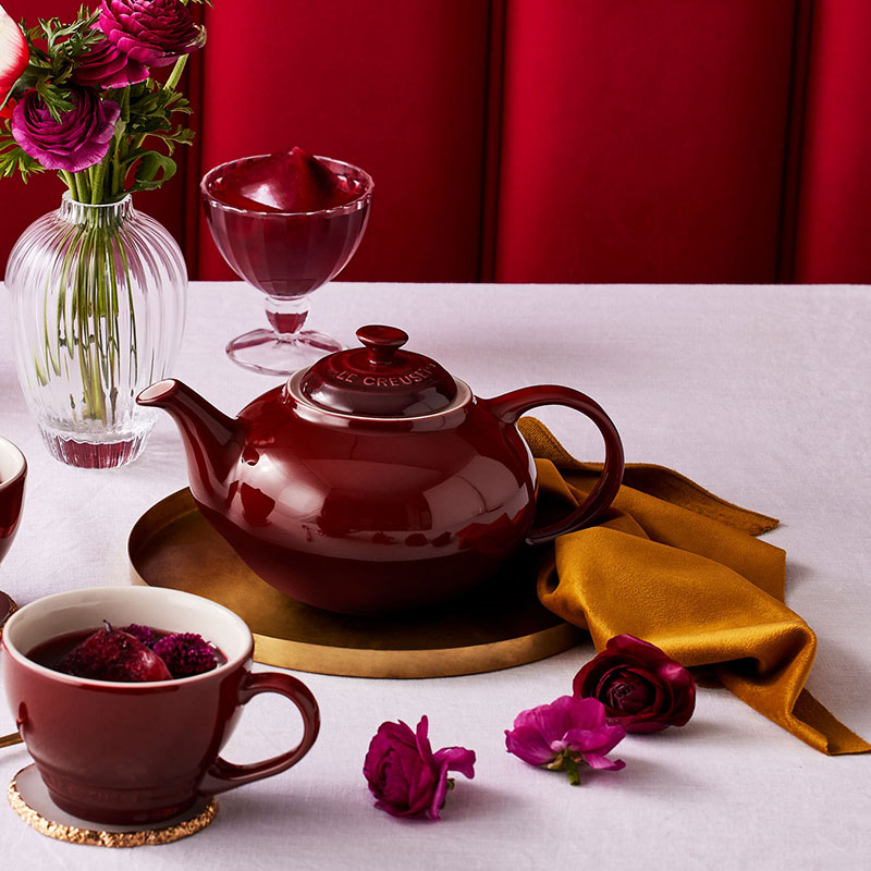 Stoneware Teapot, 1.3L, Garnet-5