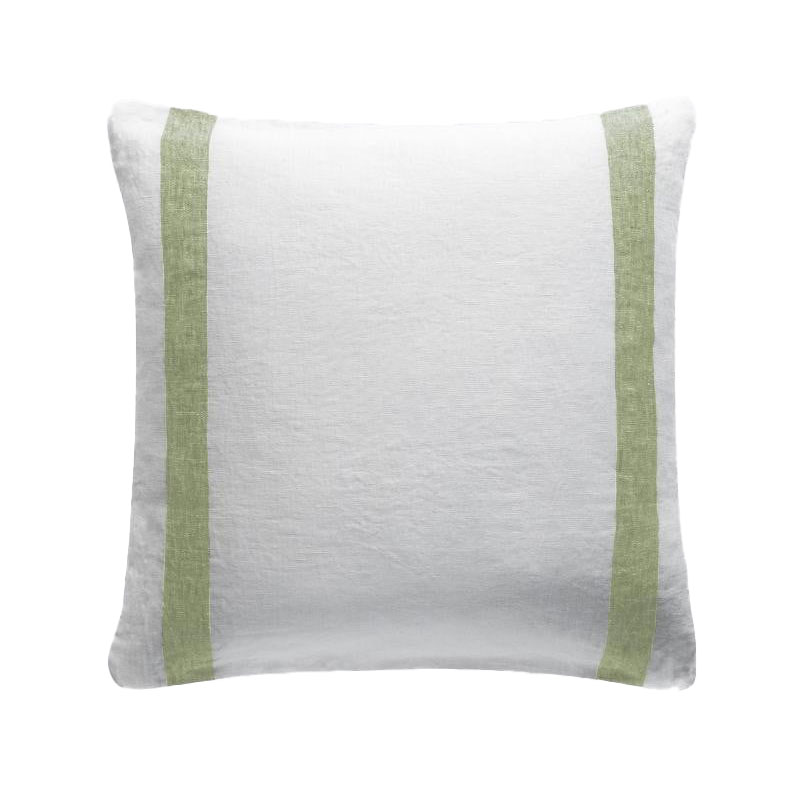 Arles Stripe Cushion Cover, H45 x W45cm, Olive-1