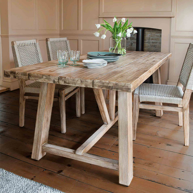 Chilford Solid Wood Dining Table, Acacia-0