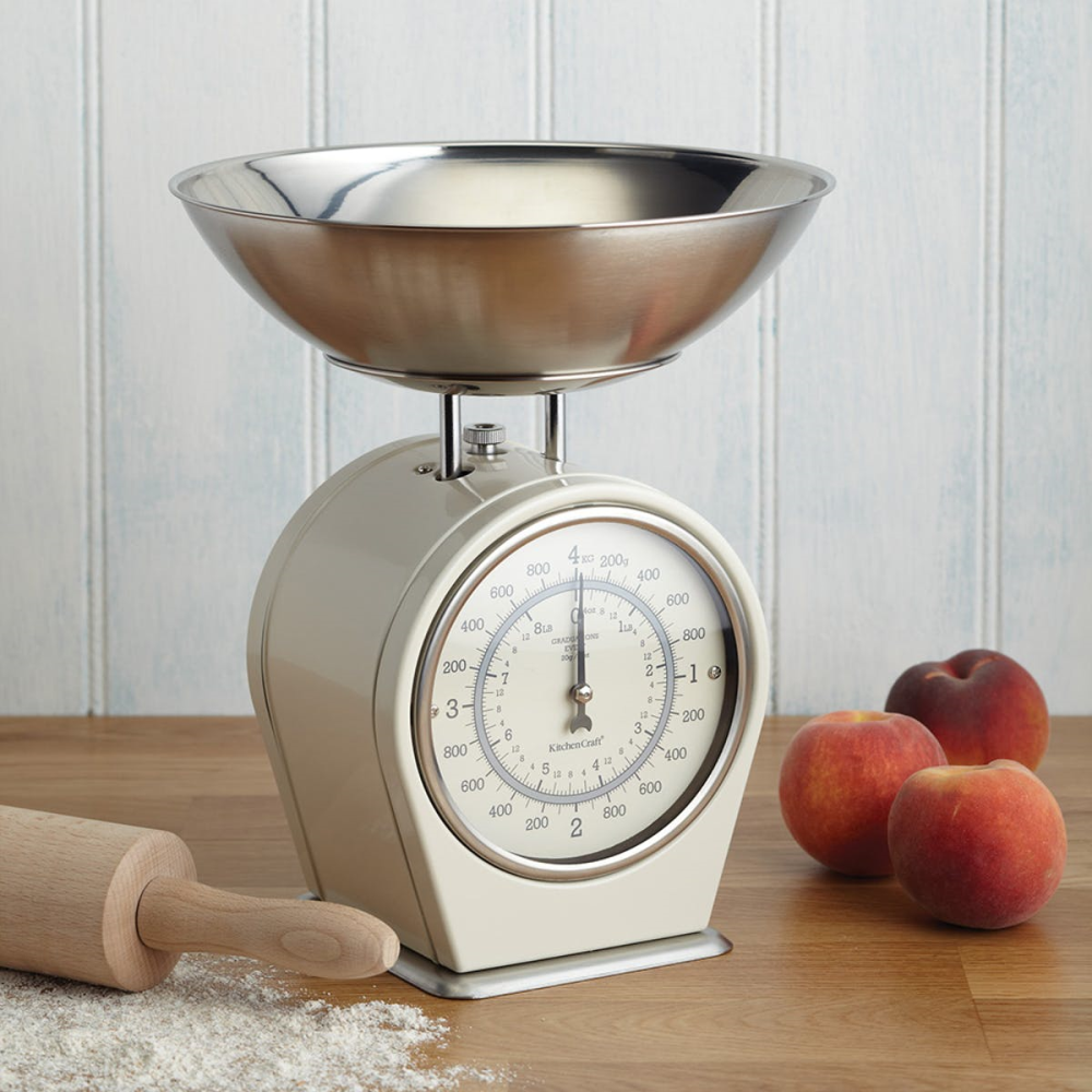 Living Nostalgia Mechanical scales, 4Kg, Cream-2