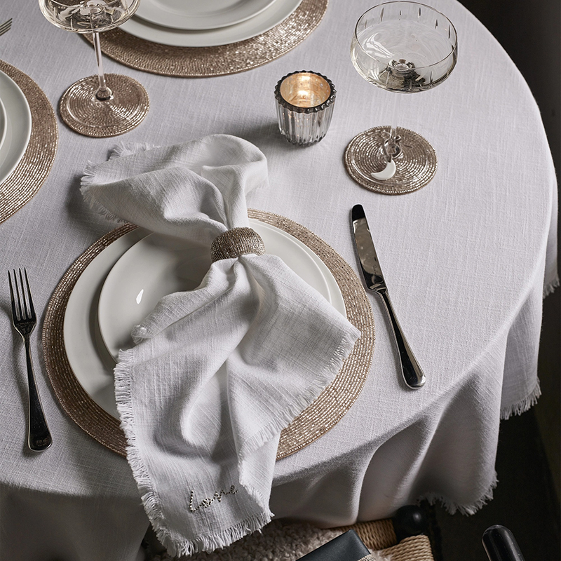 Camber Soft Wash Tablecloth, 230 x 140cm, Natural-3