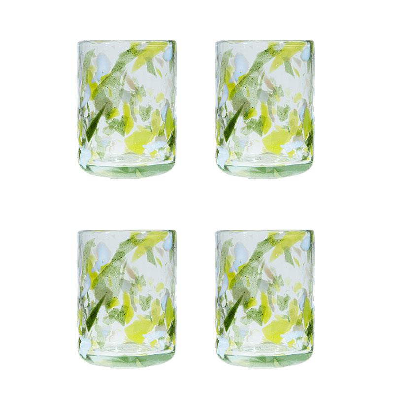 Jardin Set of 4 Tumblers, 350ml, Green-1