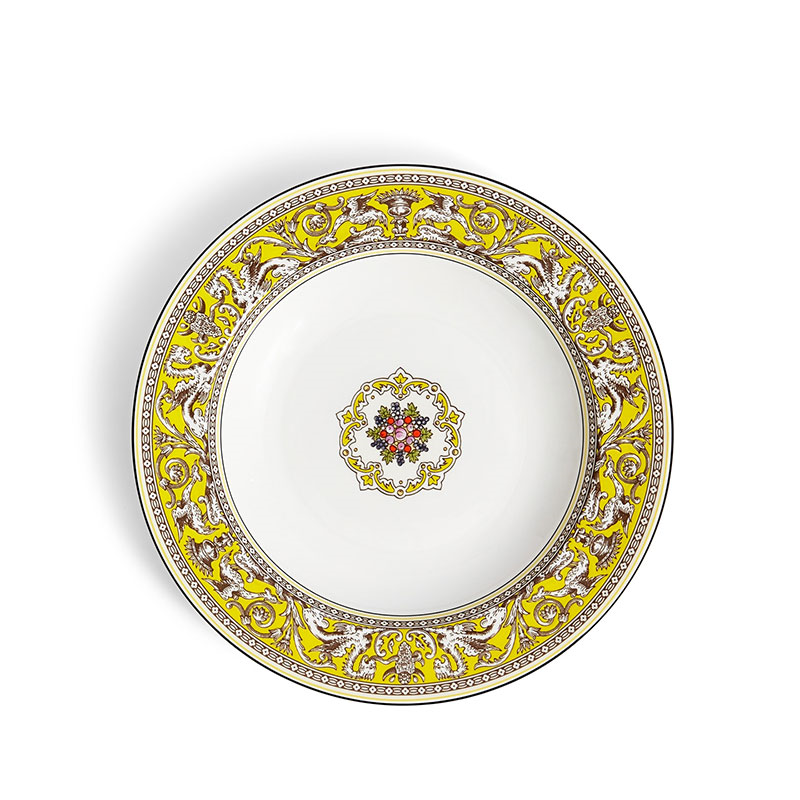 Florentine Rim Soup Bowl, D23cm, Citron-2