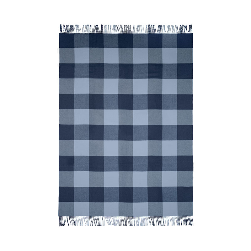 Whisper Plaid Throw, H200cm x W130cm, Delph/Atlantic-1