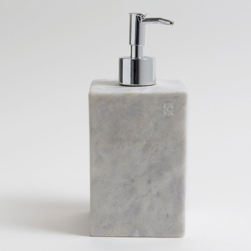 Mandalay Soap Dispenser, 19.5 x 8.5cm, Marble-0