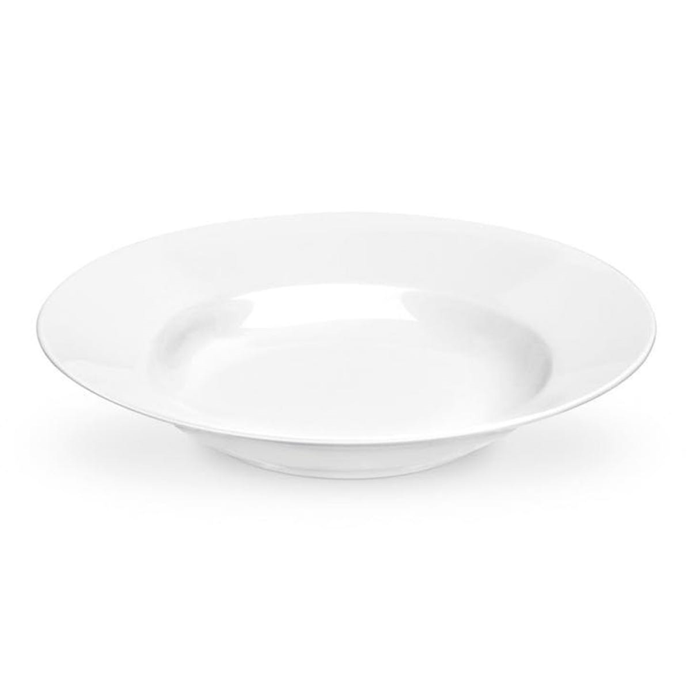 Serendipity Set of 4 Soup Plates, D23cm, White-0