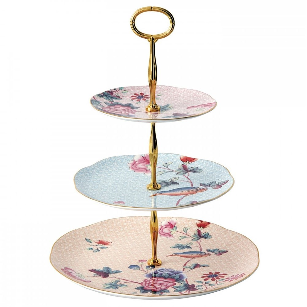 Harlequin Collection - Cuckoo Tea Story 3 tier cake stand-0