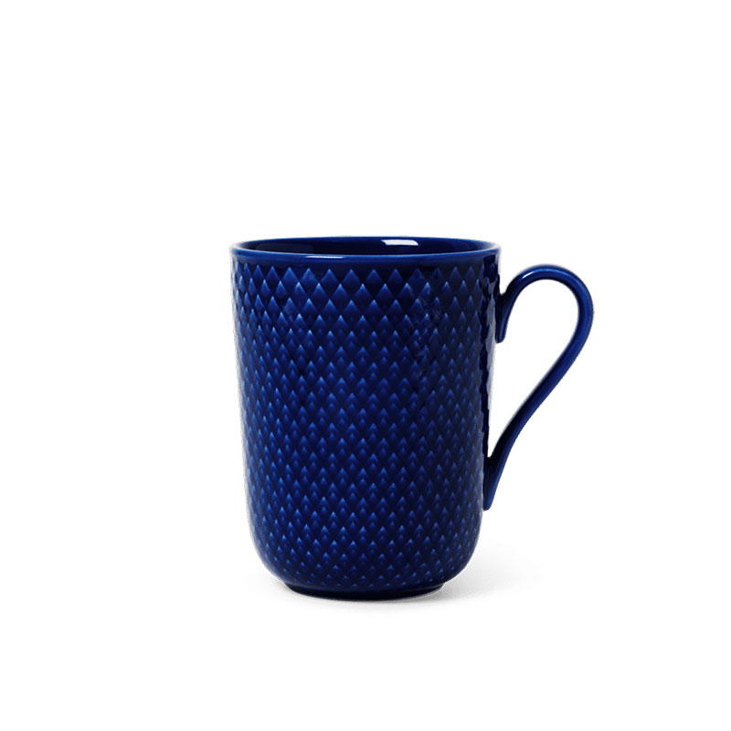 Rhombe Mug, 330ml, Dark Blue-0