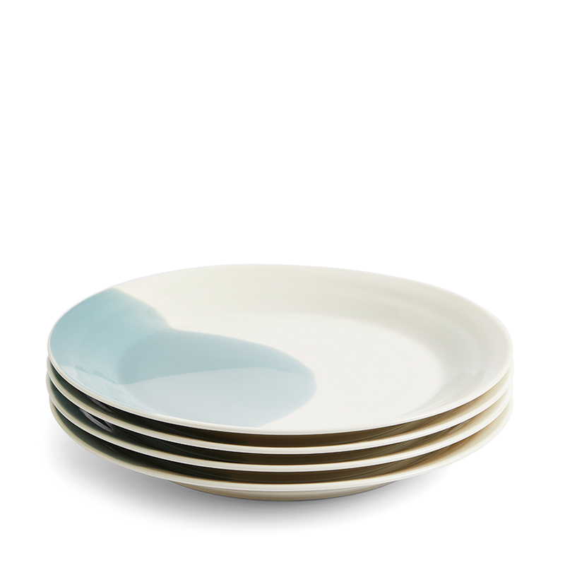 Signature 1815 Set of 4 Plates, D29cm, Blue-1