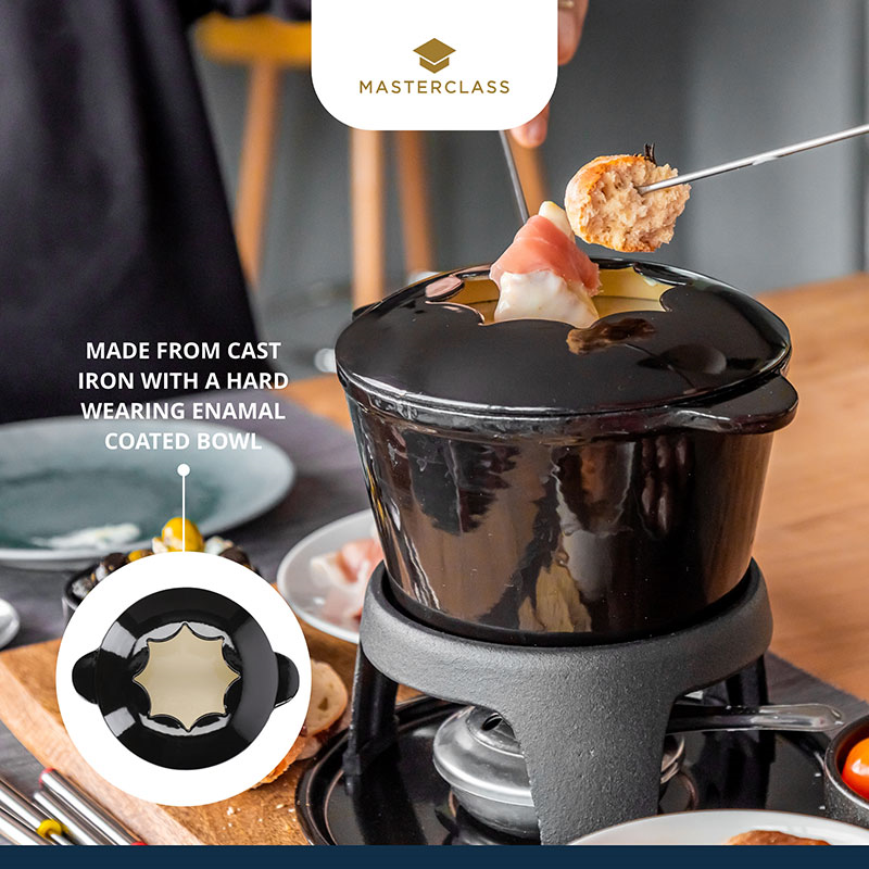 Fondue set, black-2