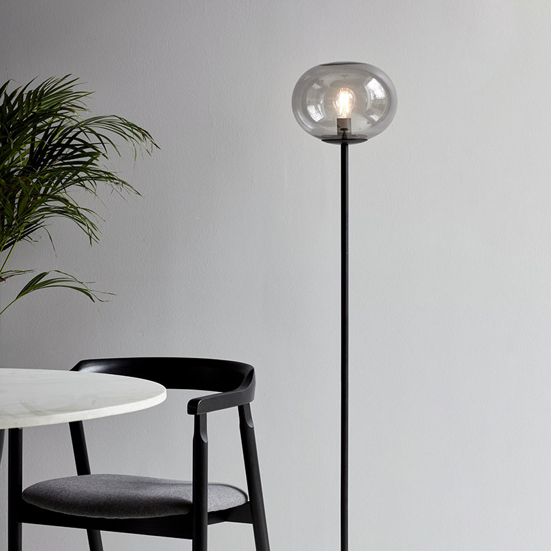 Alton Floor Lamp, H150cm, Smoke-0