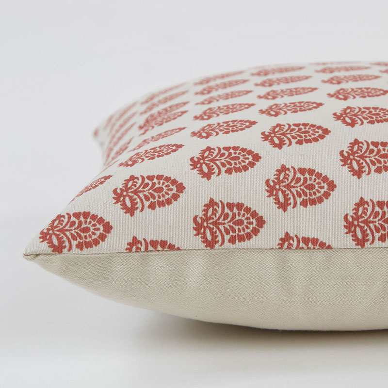 Cushion, Jaipur Acorn, Coral, 45x45cm-2