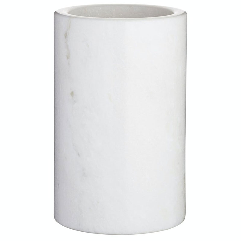 Marble Wine Cooler, H19, White-1