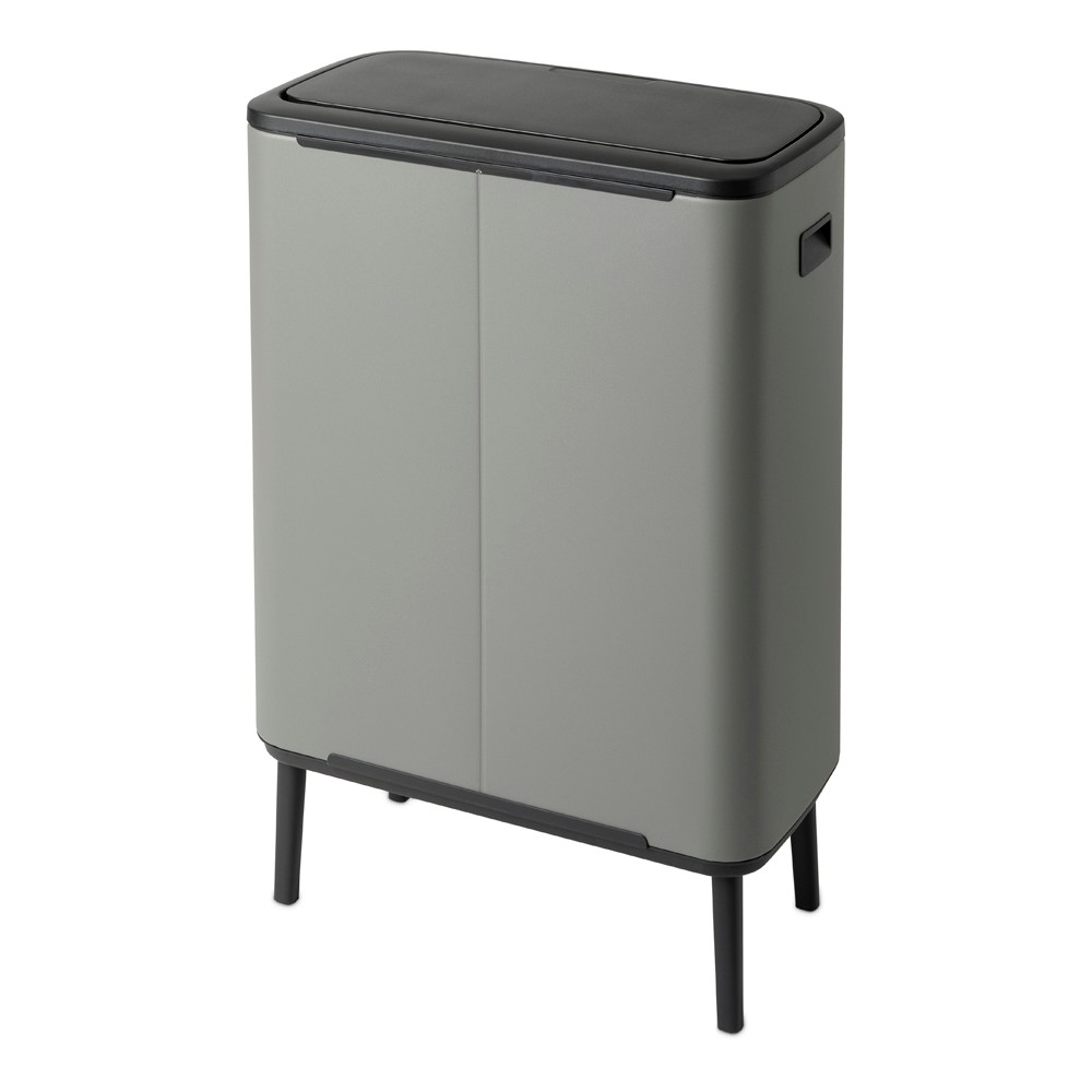 Bo Hi touch bin, 30 litre, Mineral Concrete Grey-6