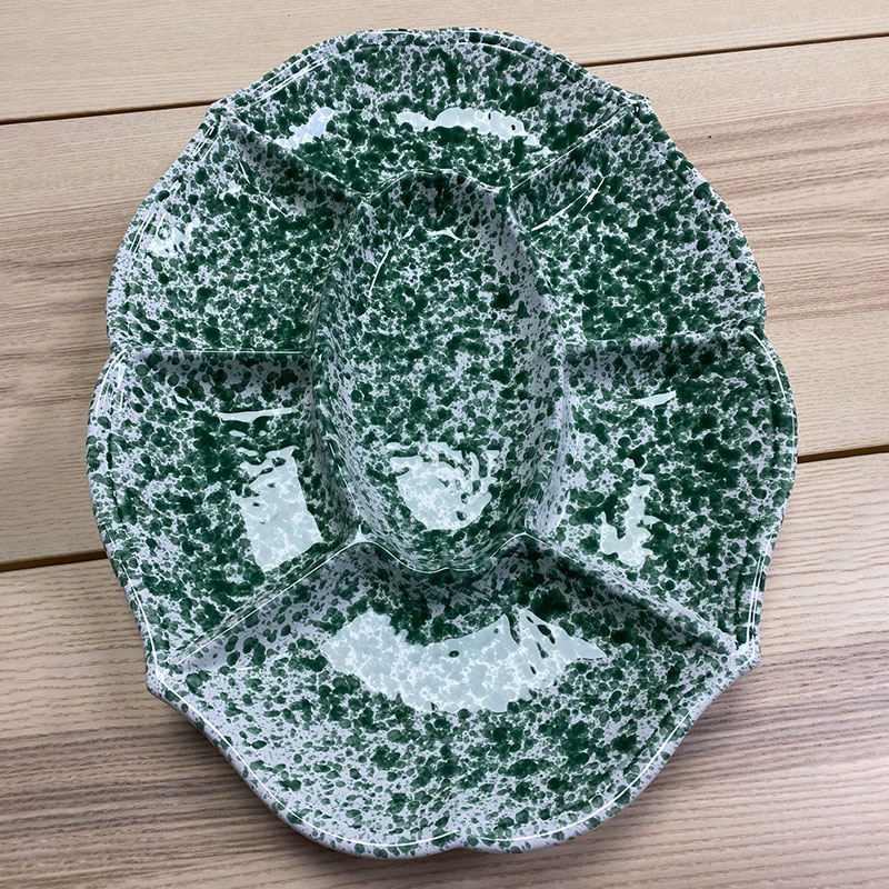 Splatter Serving Platter, 45cm, Green-2