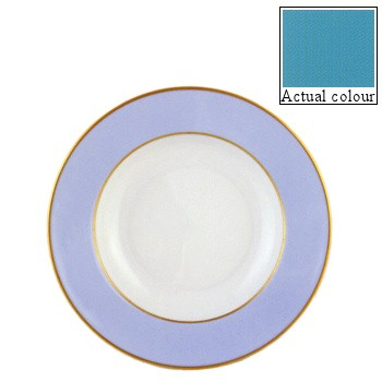 Sous Le Soleil Soup Plate, D22.5cm, Matt Gold Classic Turquoise-0