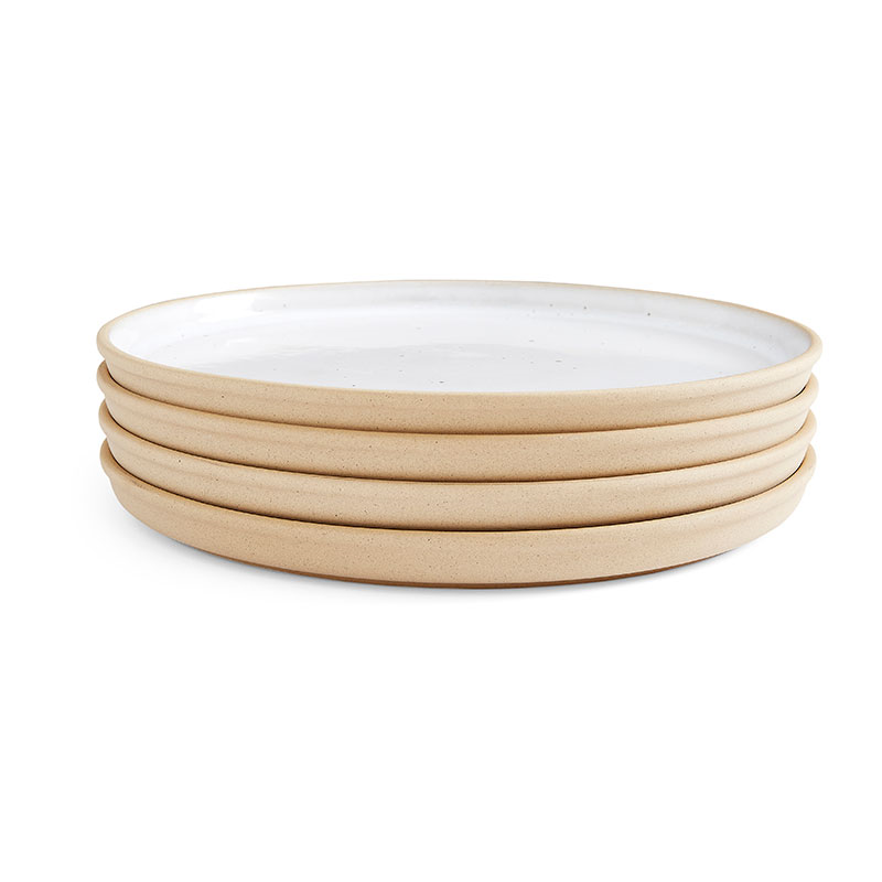 Minerals Set of 4 Dinner Plates, D26.5cm, Moonstone-1