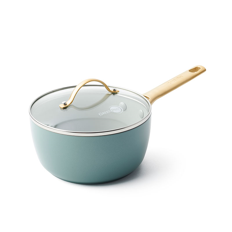 Padova Ceramic Non Stick 11 Piece Cookware Set, Sky Blue-10