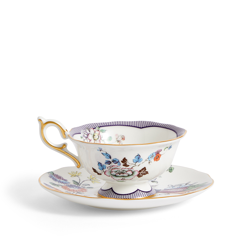 Fortune Set of 2 Teacups and Saucers, 150ml, Multi-1