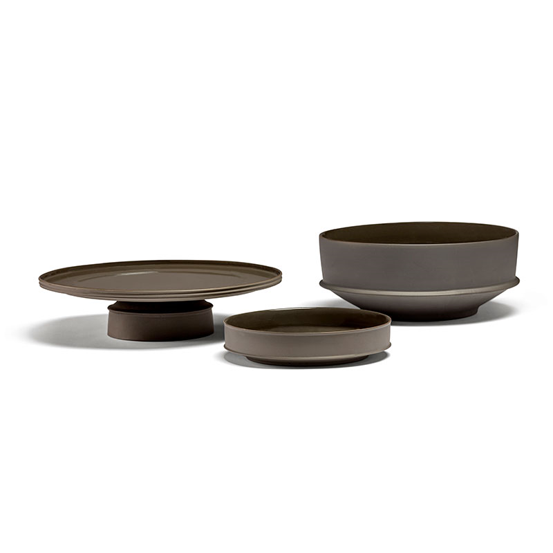 Dune Cake Stand, D33cm, Slate-4