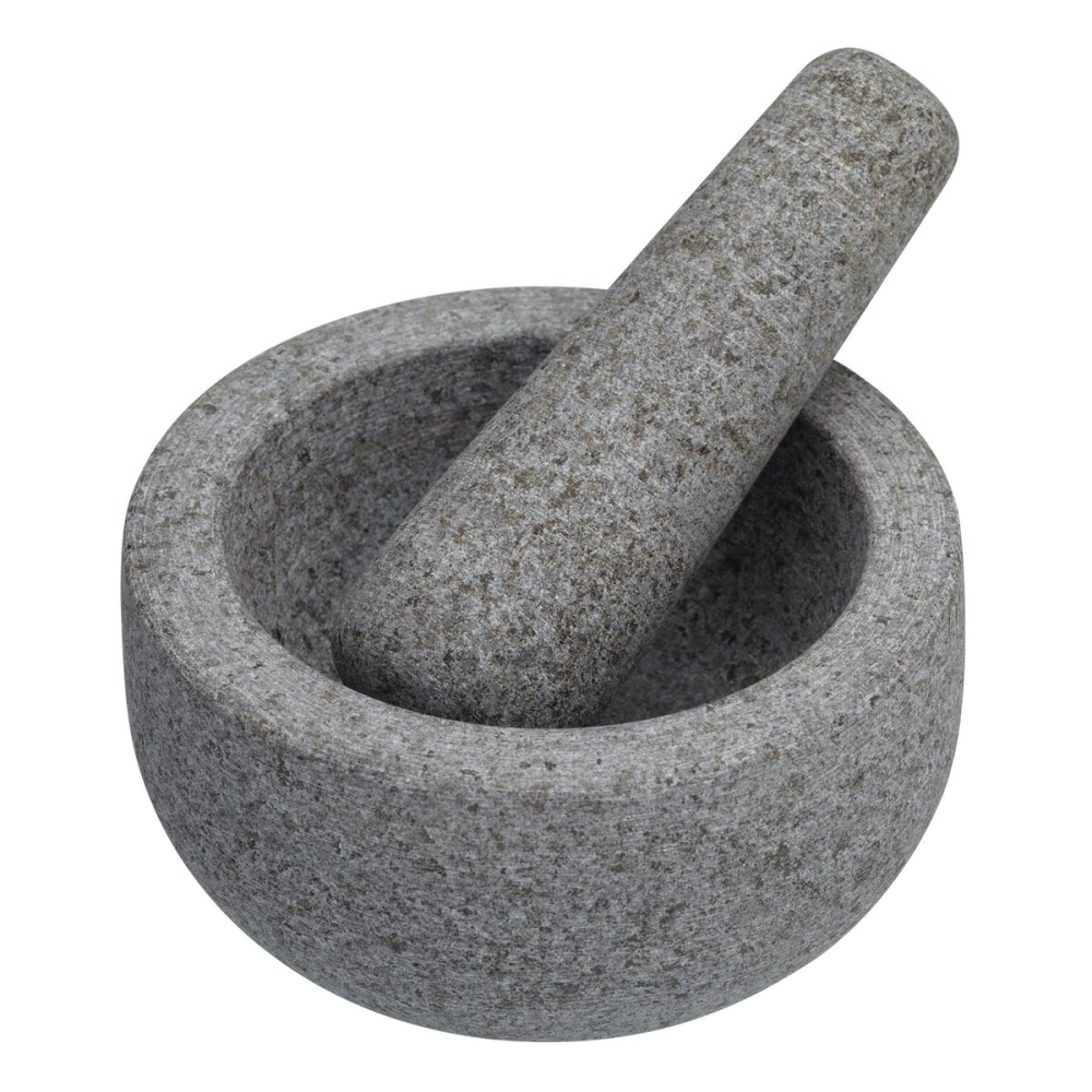 Pestle and mortar, 12cm, Light Granite-1