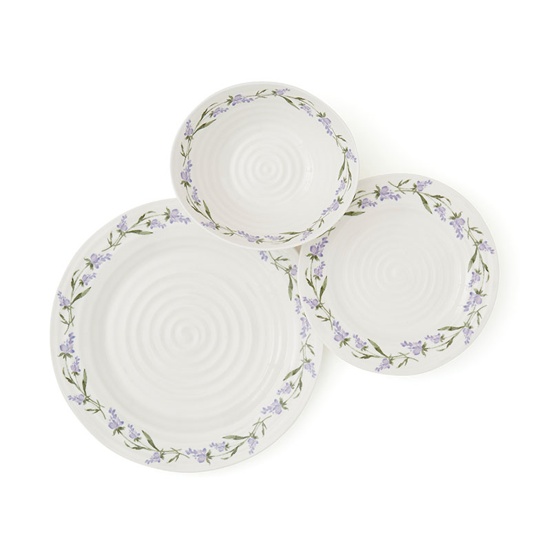 Lavandula 12 Piece Dinnerware Set, Multi-3