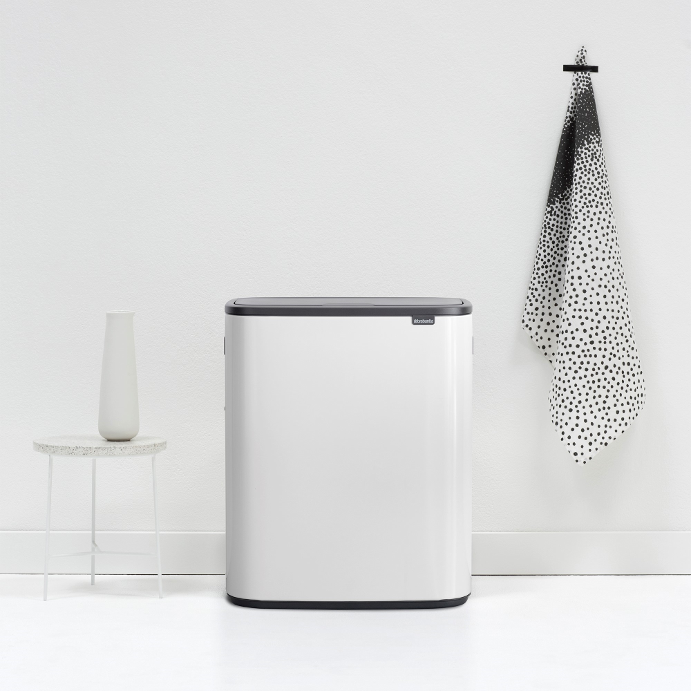 Bo Touch bin, 60 litre, White-1