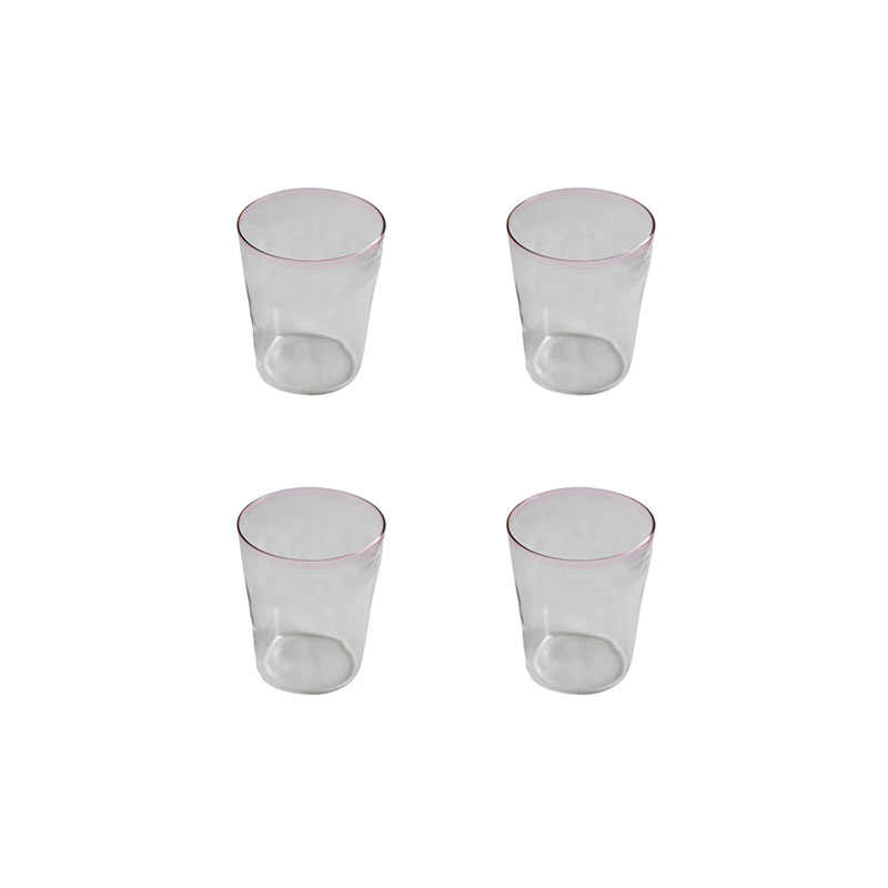 Set of 4 Tumblers, Rose Pink-0