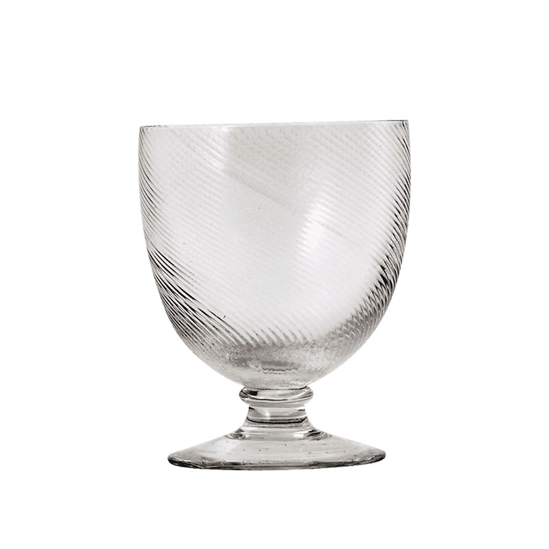 Twisted Set of 4 small wine glasses, Clear-2