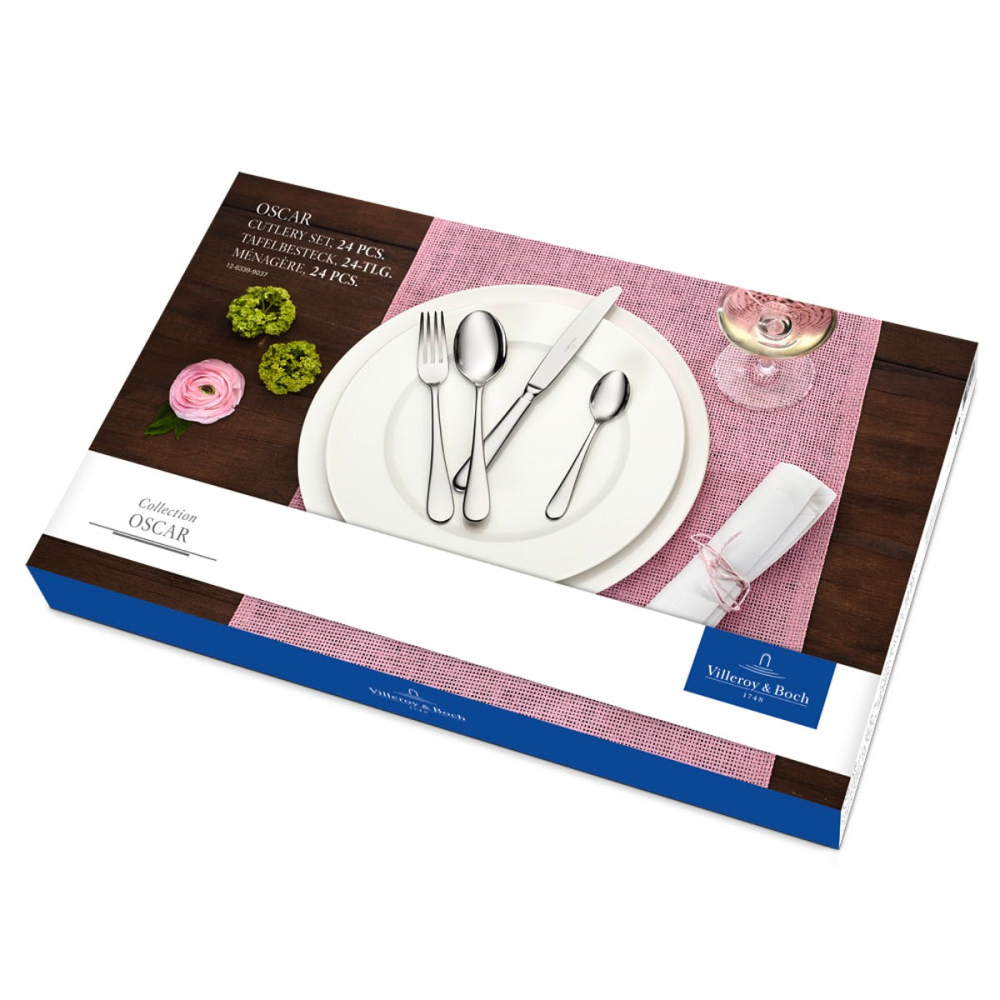 Oscar 68 piece cutlery canteen in picture box, 44 x 29 x 9cm, Stainless Steel-2