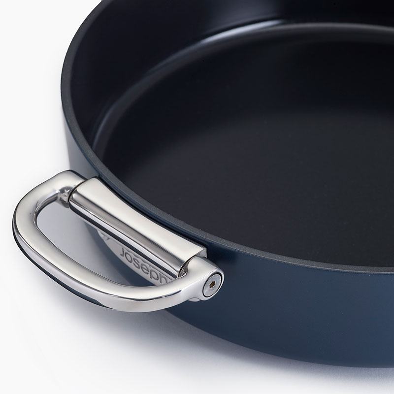 Space Folding Frying Pan, 28cm, Midnight Blue-18