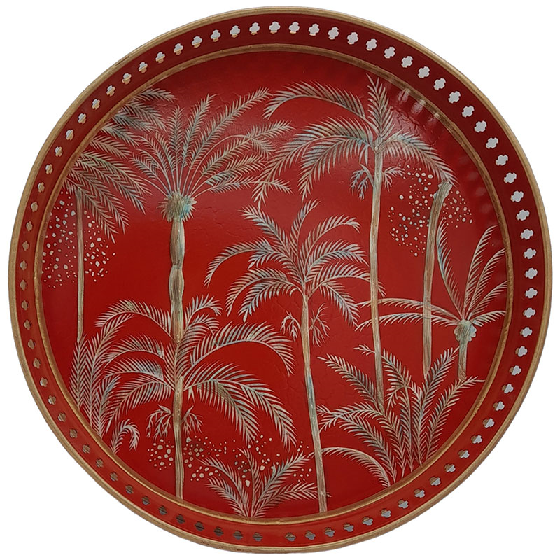 Fauna Tray, D28cm, Red-0