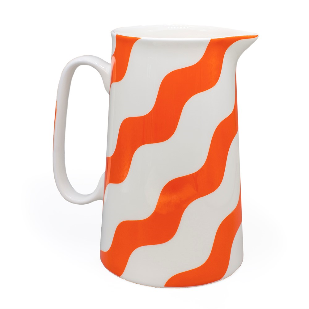 Scallop Collection Jug, H18cm, Orange-0